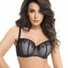Elegant Balconette, Sheer Mesh, Eyelash Lace, B To H-cup