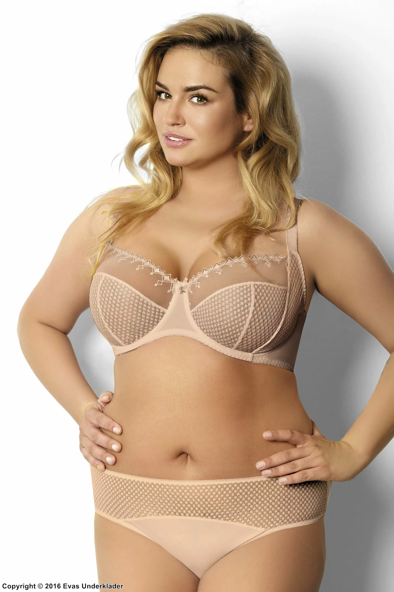 Big Cup Bra, Embroidery, Partially Sheer Cups, B To I-cup 15 Big Cup Bra, Embroidery, Partially Sheer Cups, B To I-cup - Image 15