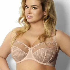 Big Cup Bra, Embroidery, Partially Sheer Cups, B To I-cup 35 Big Cup Bra, Embroidery, Partially Sheer Cups, B To I-cup -EVA’s INTIMATES Shop big cup bra 1955 ki 343 michelle 5B55D 5Bfullsize5D