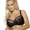 Big Cup Bra, Embroidery, Partially Sheer Cups, B To I-cup