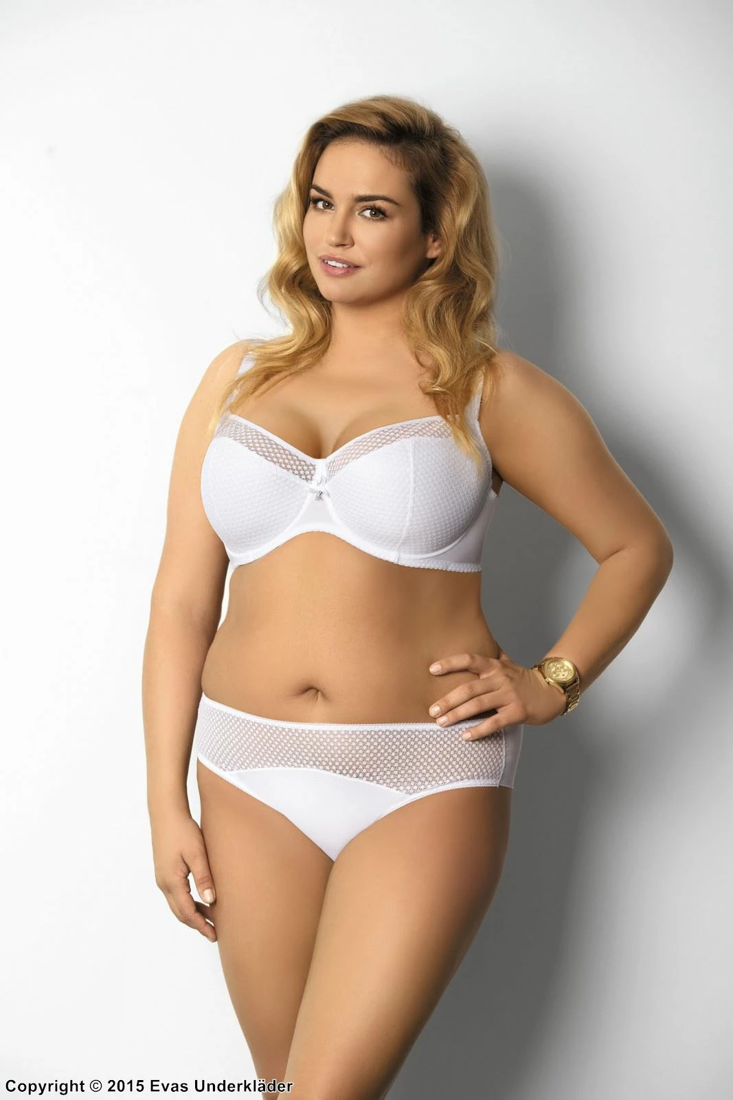 Classic Bra, Partially Sheer Cups, Light Pattern 4 Classic Bra, Partially Sheer Cups, Light Pattern - Image 4