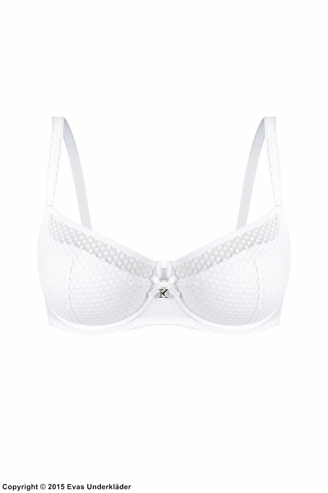 Classic Bra, Partially Sheer Cups, Light Pattern 6 Classic Bra, Partially Sheer Cups, Light Pattern - Image 6