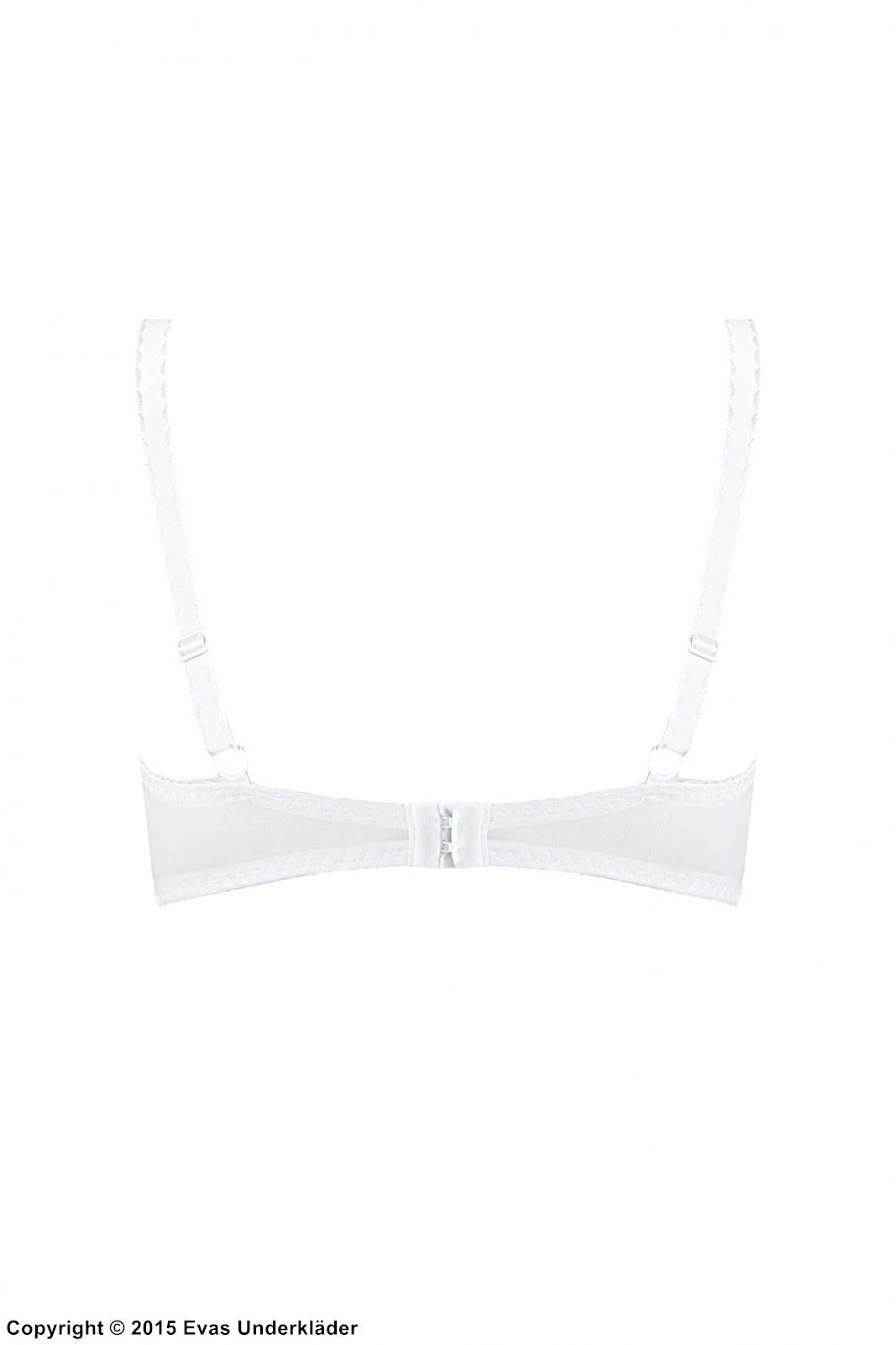 Classic Bra, Partially Sheer Cups, Light Pattern 7 Classic Bra, Partially Sheer Cups, Light Pattern - Image 7
