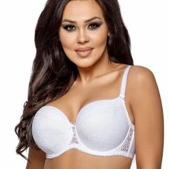 Romantic Big Cup Bra, Lace Overlay, D To J-cup