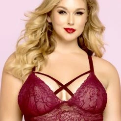 Seductive Bralette, Soft Lace, Crossing Straps, Plus Size 8 Seductive Bralette, Soft Lace, Crossing Straps, Plus Size -EVA’s INTIMATES Shop big cup bra 2249 stm x10784 5B55D 5Bfullsize5D