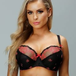 Beautiful Balconette, Embroidery, Partially Sheer Cups