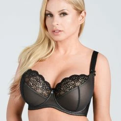 Big Cup Bra, Lace Inlays, Mesh Overlay, B To S-cup