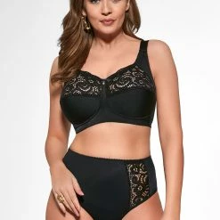 Comfortable Bra, Wide Shoulder Straps, Lace Panels, C To I-cup 10 Comfortable Bra, Wide Shoulder Straps, Lace Panels, C To I-cup -EVA’s INTIMATES Shop big cup bra 2315 vi 583 5B45D 5Bfullsize5D