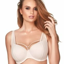 Stylish Bra, Microfiber, Wide Shoulder Straps, Straps Over Bust, A To J-cup
