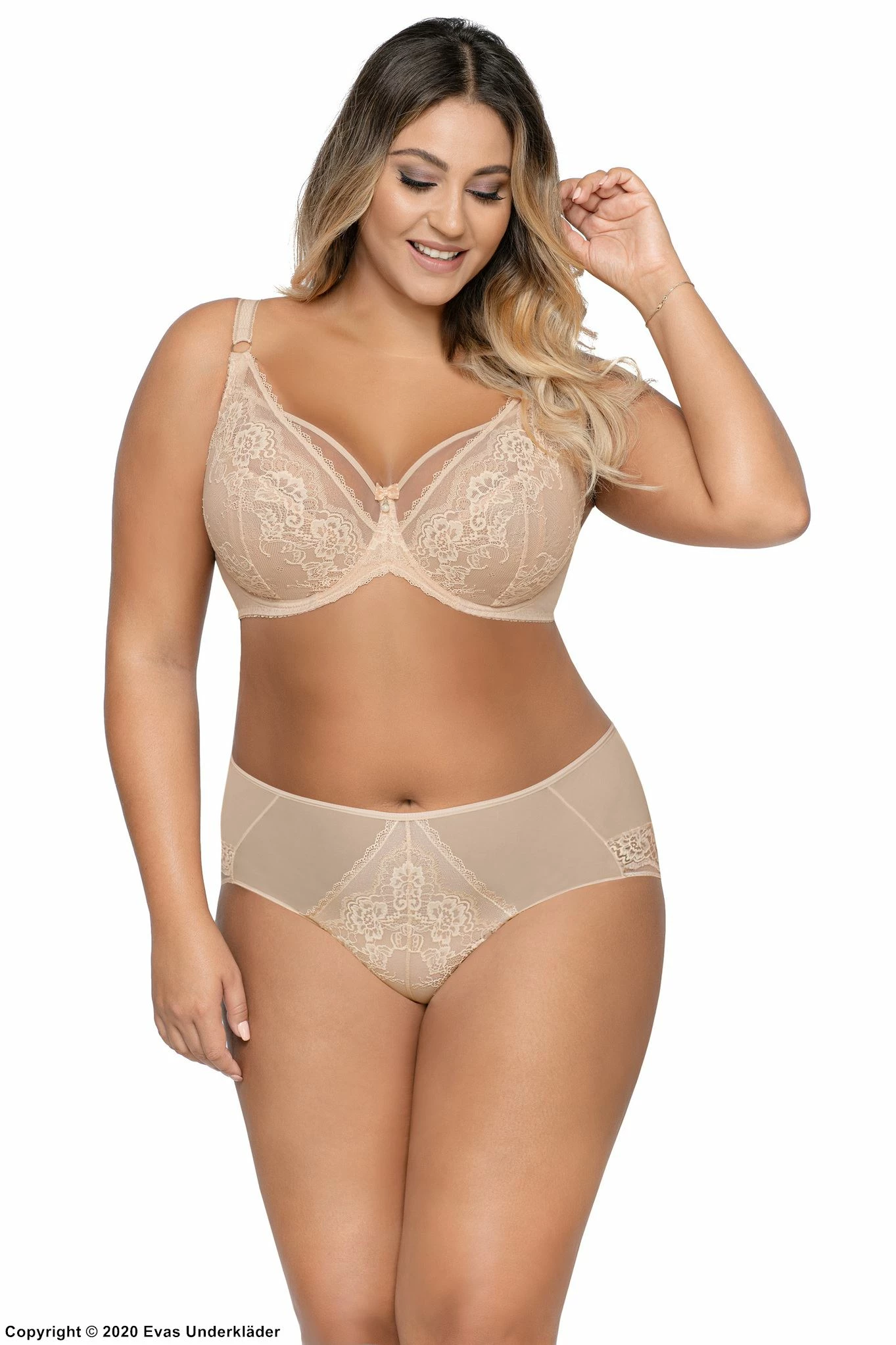 Seductive Bra, Lace Overlay, Straps Over Bust, Flowers, B To J-cup 3 Seductive Bra, Lace Overlay, Straps Over Bust, Flowers, B To J-cup - Image 3