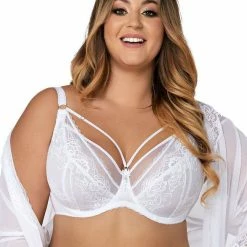 Seductive Bra, Lace Overlay, Straps Over Bust, Flowers, B To J-cup 19 Seductive Bra, Lace Overlay, Straps Over Bust, Flowers, B To J-cup -EVA’s INTIMATES Shop big cup bra 2348 av 1824 5B125D 5Bfullsize5D