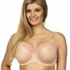 Full Cup Bra, Small Lace Inlays, C To M-cup
