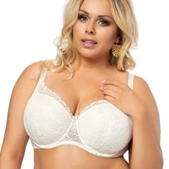 Elegant Bra, Lace Overlay, B To H-cup