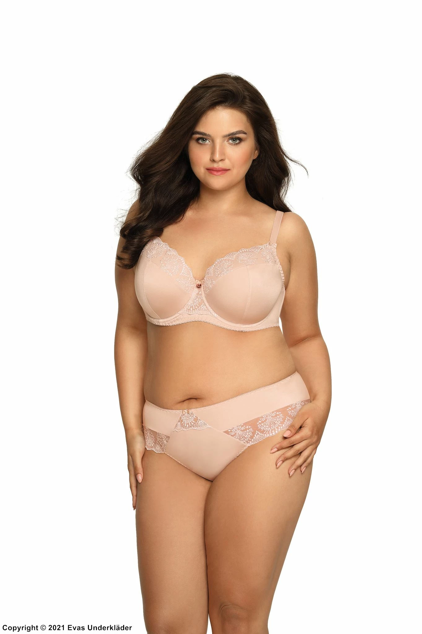 Romantic Big Cup Bra, Lace Embroidery, B To L-cup 3 Romantic Big Cup Bra, Lace Embroidery, B To L-cup - Image 3