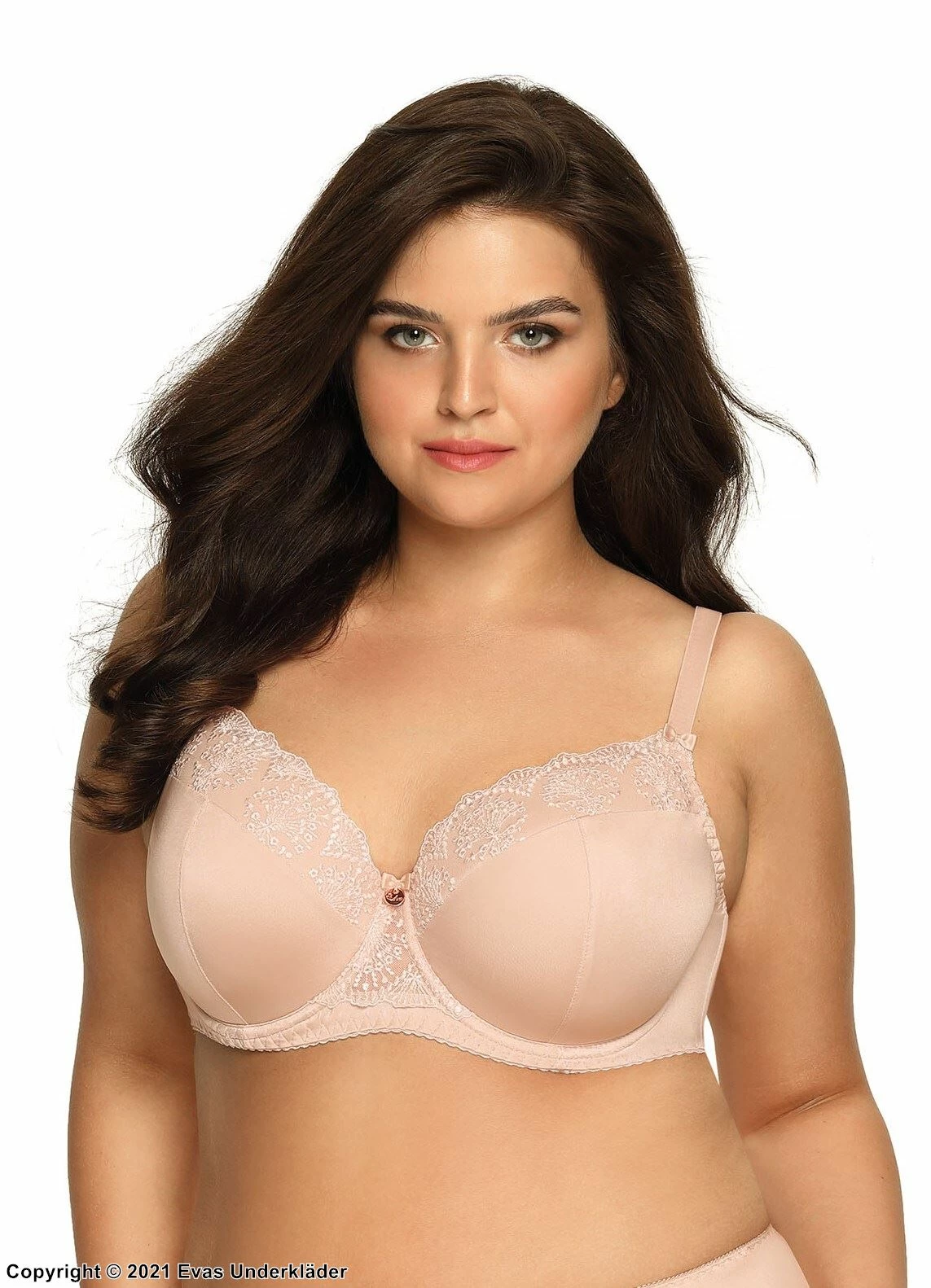 Romantic Big Cup Bra, Lace Embroidery, B To L-cup 4 Romantic Big Cup Bra, Lace Embroidery, B To L-cup - Image 4