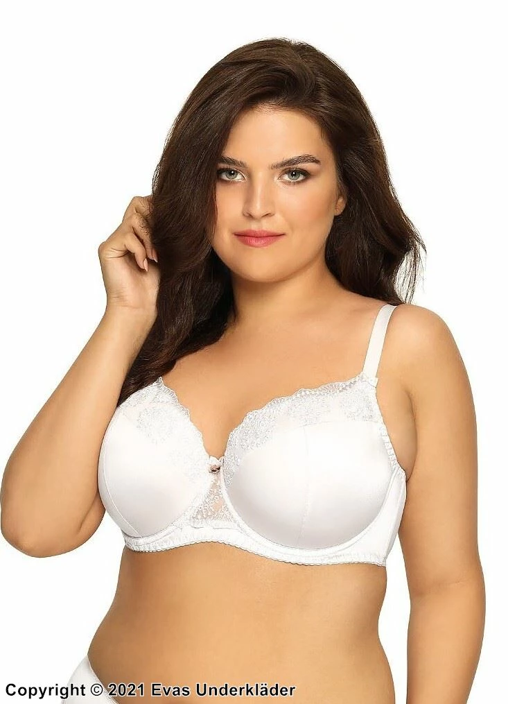 Romantic Big Cup Bra, Lace Embroidery, B To L-cup 7 Romantic Big Cup Bra, Lace Embroidery, B To L-cup - Image 7