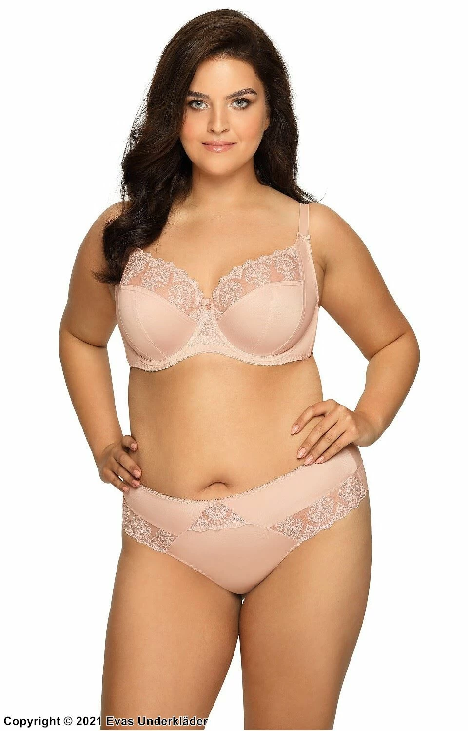 Soft Cup Bra, Sheer Inlays, Lace Embroidery, B To L-cup 2 Soft Cup Bra, Sheer Inlays, Lace Embroidery, B To L-cup - Image 2