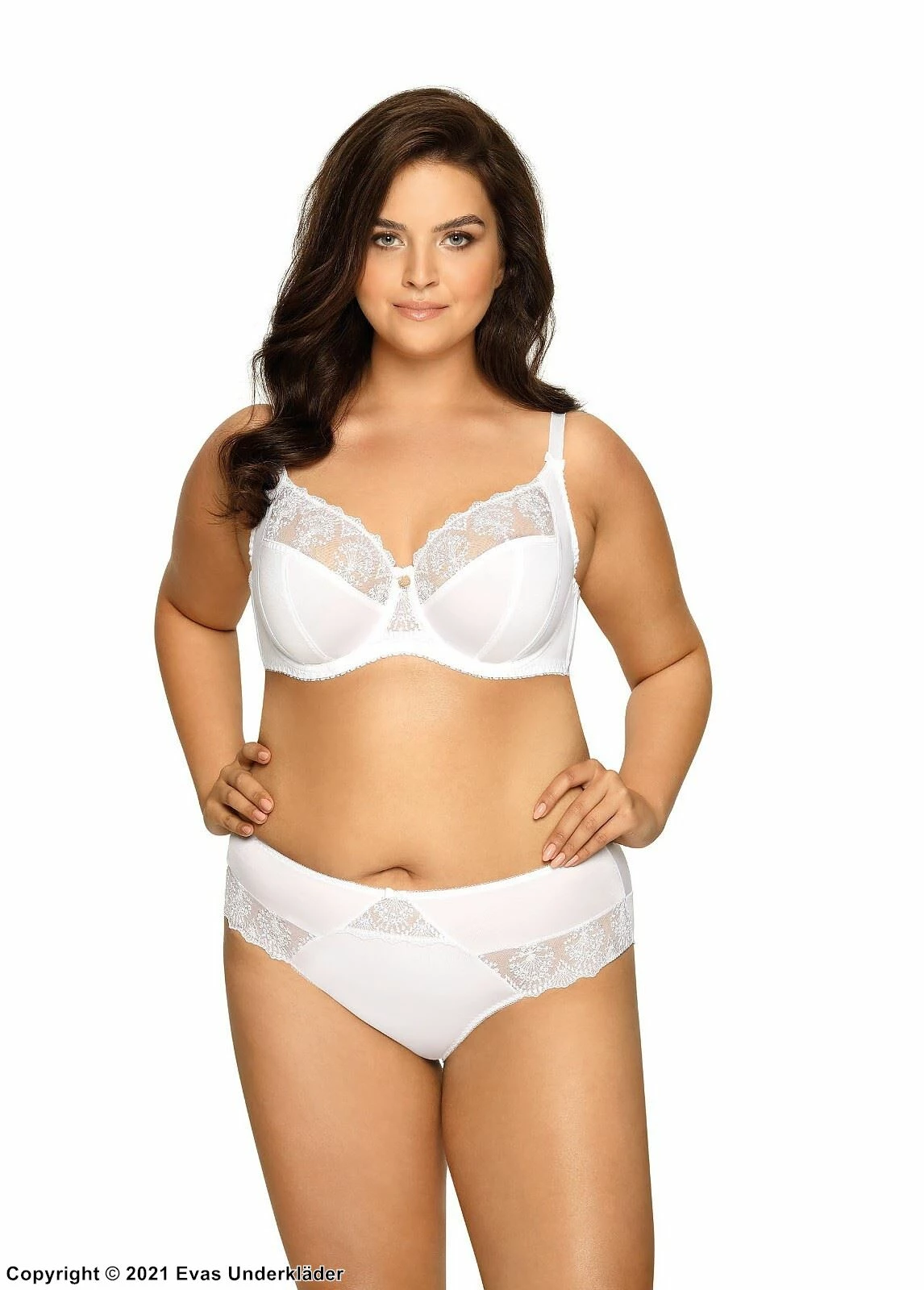 Soft Cup Bra, Sheer Inlays, Lace Embroidery, B To L-cup 3 Soft Cup Bra, Sheer Inlays, Lace Embroidery, B To L-cup - Image 3