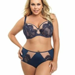 Soft Cup Bra, Floral Lace, Mesh Inlay, D To L-cup -EVA’s  INTIMATES Shop big cup bra 2399 go k579 dakota 5B45D 5Bfullsize5D