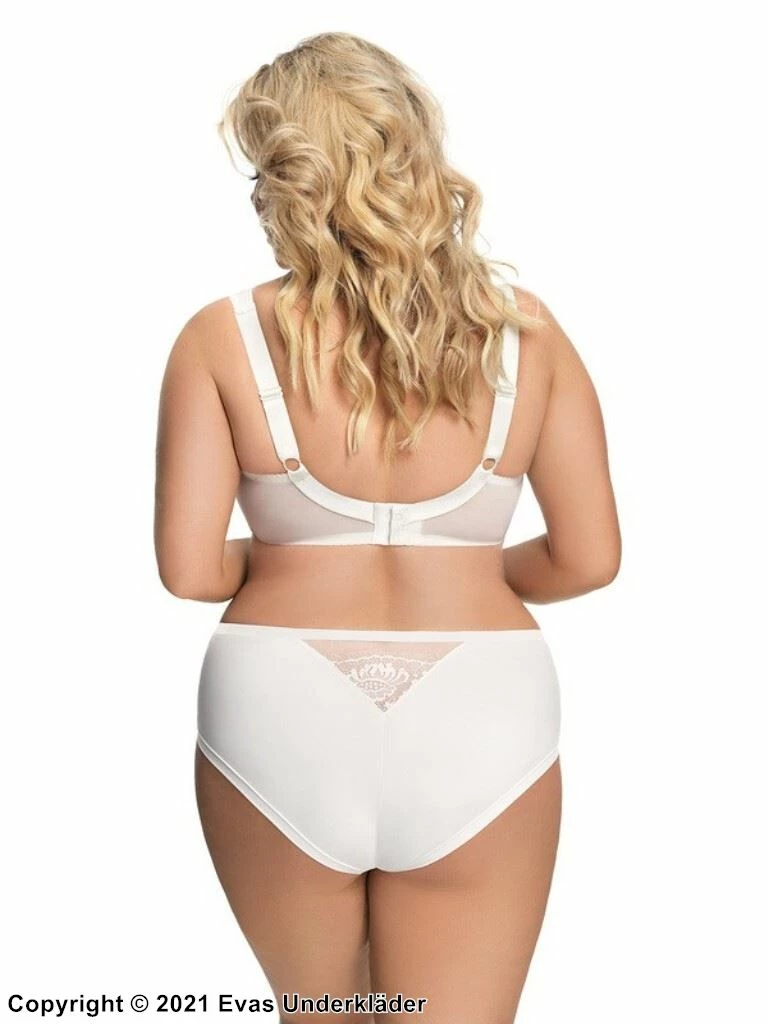 Romantic Big Cup Bra, Lace Inlays, Flowers, B To K-cup 5 Romantic Big Cup Bra, Lace Inlays, Flowers, B To K-cup - Image 5