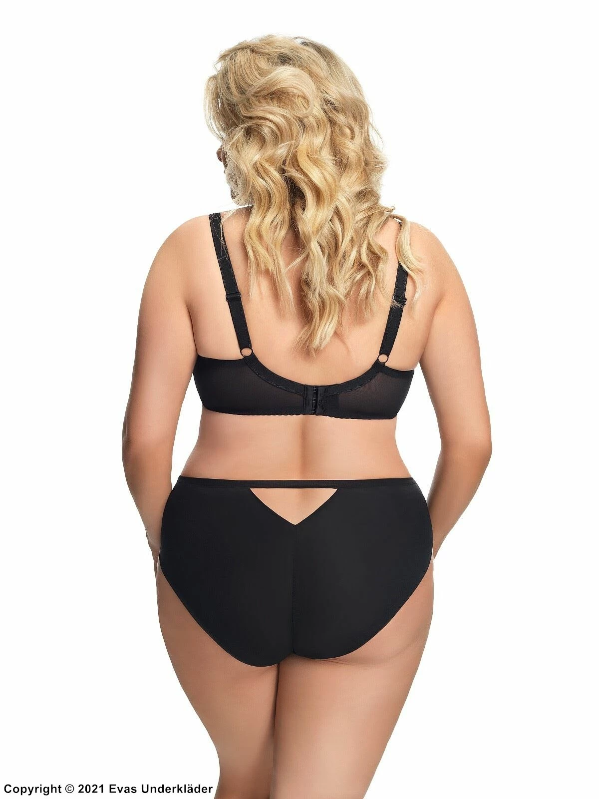 Big Cup Bra, Sheer Mesh, Lace Inlays, D To M-cup 3 Big Cup Bra, Sheer Mesh, Lace Inlays, D To M-cup - Image 3