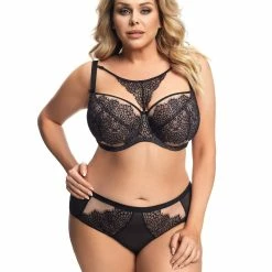 Romantic Big Cup Bra, Wide Shoulder Straps, Partially Sheer Cups, Luxurious Lace, D To M-cup -EVA’s  INTIMATES Shop big cup bra 2417 go k677 ravenna 5B25D 5Bfullsize5D