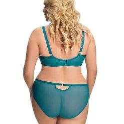 Big Cup Bra, Sheer Mesh, Embroidery, Wide Shoulder Straps, Straps Over Bust, D To M-cup -EVA’s  INTIMATES Shop big cup bra 2418 go k674 caligari 5B45D 5Bfullsize5D