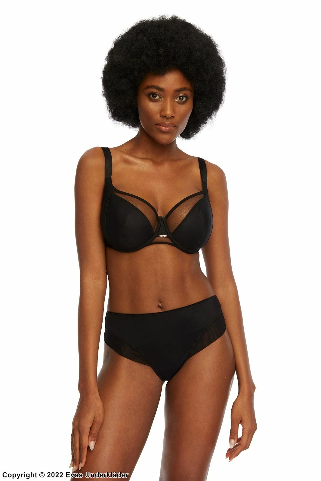 Exclusive Big Cup Bra, Wide Shoulder Straps, Sheer Inlays, B To J-cup 2 Exclusive Big Cup Bra, Wide Shoulder Straps, Sheer Inlays, B To J-cup - Image 2