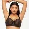 Exclusive Big Cup Bra, Openwork Lace, Flowers, B To J-cup