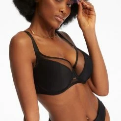 Stylish Bra, Smooth Microfiber, Partially Sheer Cups, B To J-cup -EVA’s  INTIMATES Shop big cup bra 2429 ki 927 etna 5B55D 5Bfullsize5D