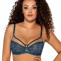 Big Cup Bra, Sheer Inlays, Floral Lace, B To J-cup