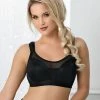 Sports Bra For Big Bust, Wide Shoulder Straps, Sheer Inlay, B To P-cup