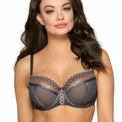 Romantic Big Cup Bra, Embroidery, Sheer Inlays, B To L-cup