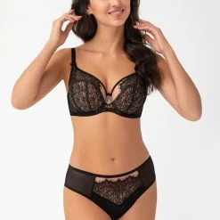 Soft Bra, Tulle, Wide Shoulder Straps, Eyelash Lace -EVA’s  INTIMATES Shop big cup bra 2448 go k752 therese 5B25D 5Bfullsize5D
