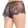 Romantic Boxer Panties, Eyelash Lace, Flowers