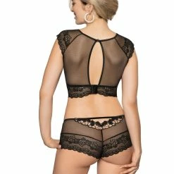 Romantic Hipster Panties, Sheer Mesh, Floral Lace -EVA’s  INTIMATES Shop boxer panty 231 ro ellba boxertrosa 5B35D 5Bfullsize5D