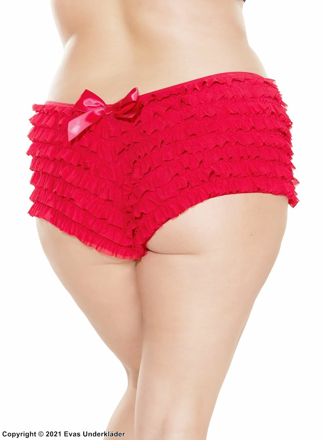 Boyshort Panties, Big Bow, Ruffle Trim, Plus Size 8 Boyshort Panties, Big Bow, Ruffle Trim, Plus Size - Image 8