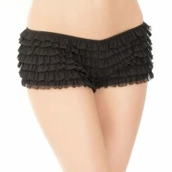 Playful Boyshort Panties, Mesh, Ruffles, Big Bow -EVA’s  INTIMATES Shop boy shorts in mesh ruffles with bow ce 114 5B55D 5Bfullsize5D