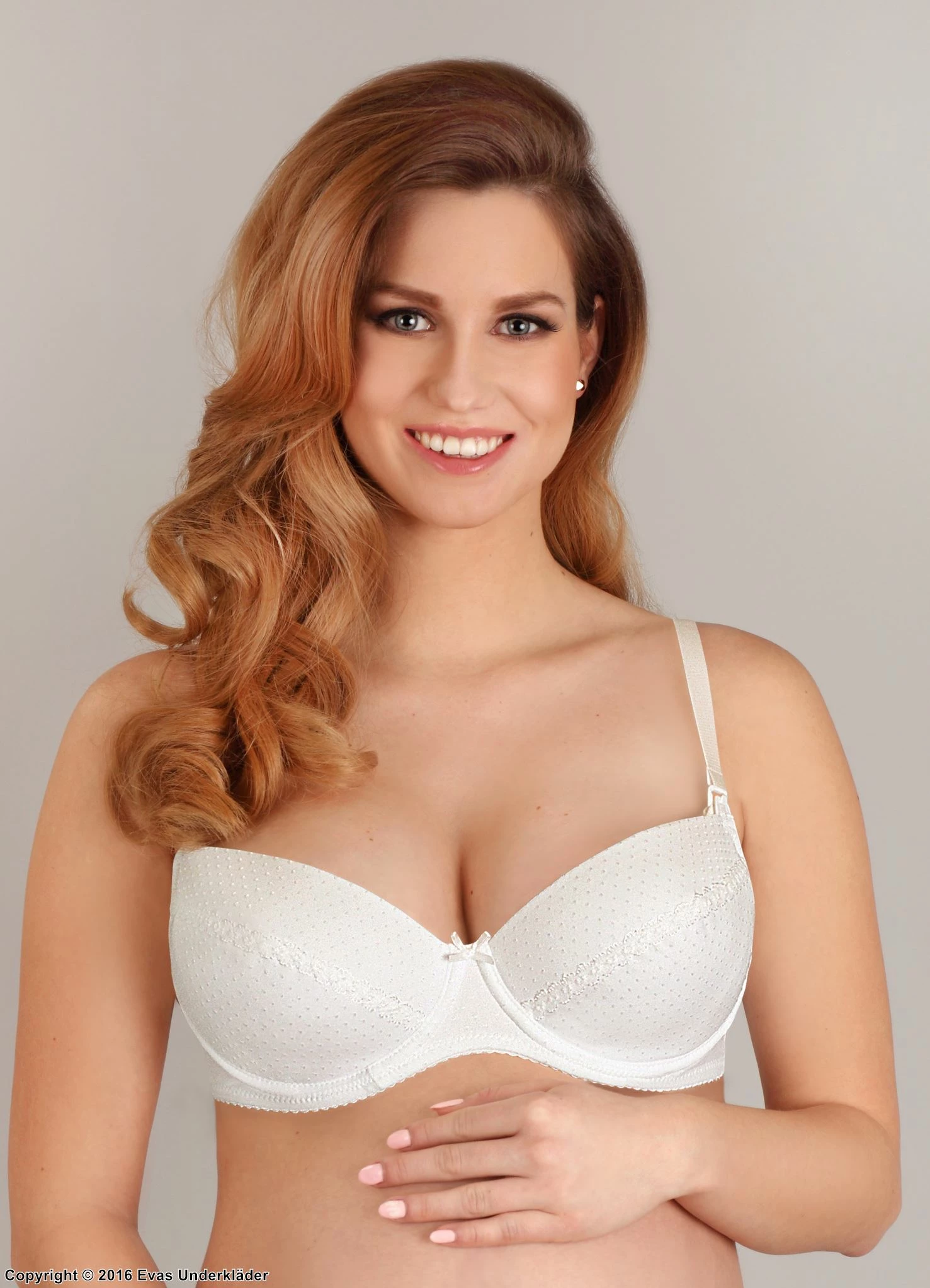 Nursing Bra, Microfiber, Easy Open Cups, Small Dots, B To H-cup 6 Nursing Bra, Microfiber, Easy Open Cups, Small Dots, B To H-cup - Image 6
