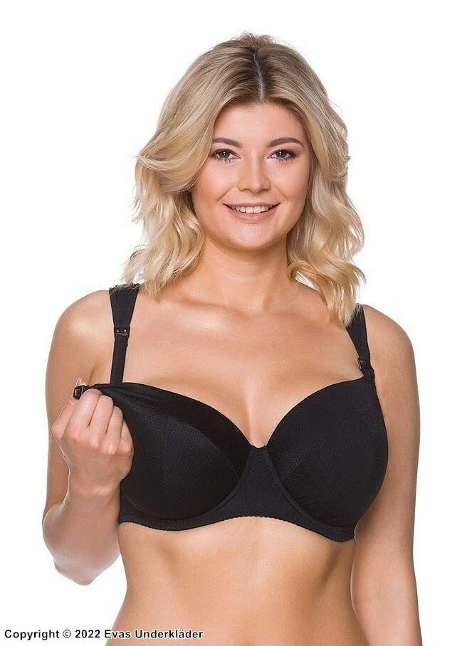 Nursing Bra, Wide Shoulder Straps, Easy Open Cups, C To K-cup 1 Nursing Bra, Wide Shoulder Straps, Easy Open Cups, C To K-cup