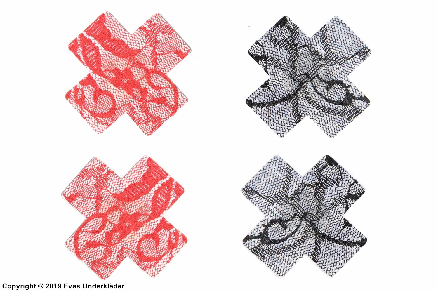 Self-adhesive Nipple Cover/patch, Lace, 2 Pairs (4 Pcs) 2 Self-adhesive Nipple Cover/patch, Lace, 2 Pairs (4 Pcs) - Image 2