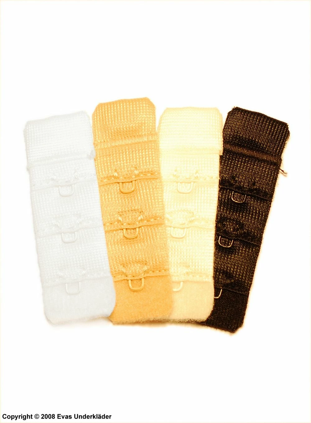 Bra Band Extender, 1 Hook / Row, 3-pack 2 Bra Band Extender, 1 Hook / Row, 3-pack - Image 2