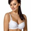 Classic Push-up Bra, Microfiber, Lace Shoulder Straps