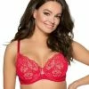 Beautiful Push-up Bra, Openwork Lace, Flowers, A To G-cup