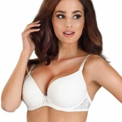 Push-up Bra, Satin, Bow, Light Pattern, A To G-cup