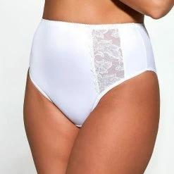 High Waist Panties, Lace Embroidery, Sheer Inlay, M To 4XL -EVA’s  INTIMATES Shop briefs tanga panty 115 vi 584 trosa 5B35D 5Bfullsize5D