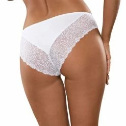 Beautiful Panties, High Quality Cotton, Lace Inlay, Plain Front, Flowers