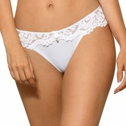 Beautiful Cheeky Panties, Rhinestones, Small Bow, Flowers