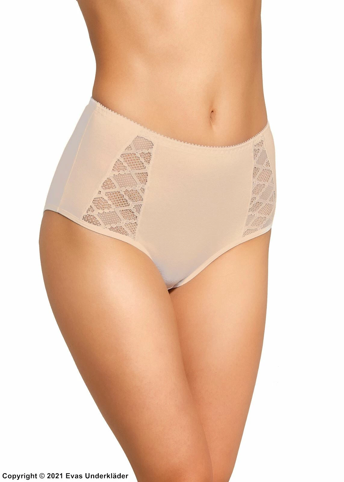 Romantic Panties, Lace Inlays, Slightly Higher Waist, Diamond Pattern 2 Romantic Panties, Lace Inlays, Slightly Higher Waist, Diamond Pattern - Image 2