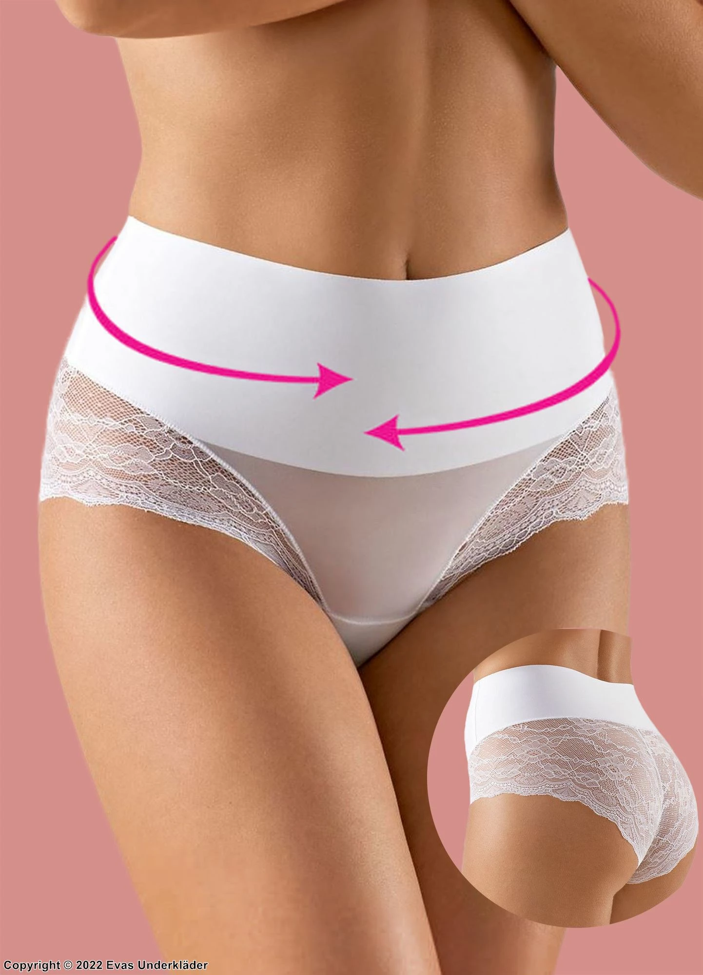 Beautiful Shaping Panties, Lace Inlay, Waist Control 1 Beautiful Shaping Panties, Lace Inlay, Waist Control